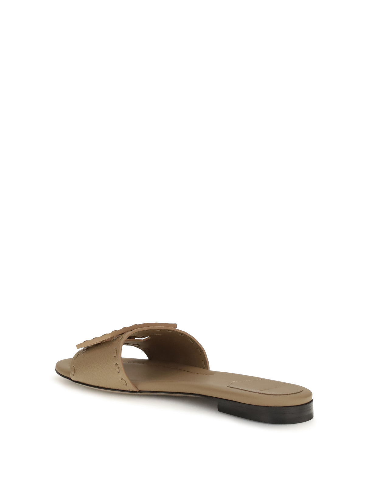Fendi Baguette Sandals - Camel Bag