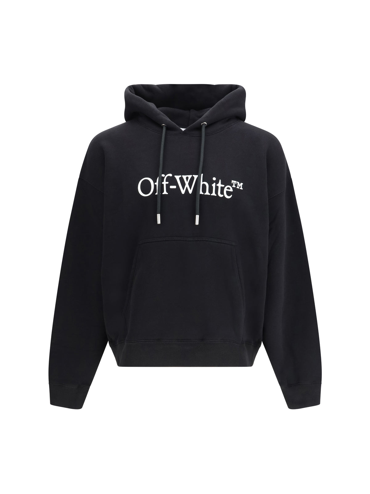 Off-White Big Logo Bookkish Over Hoodie - Black-White