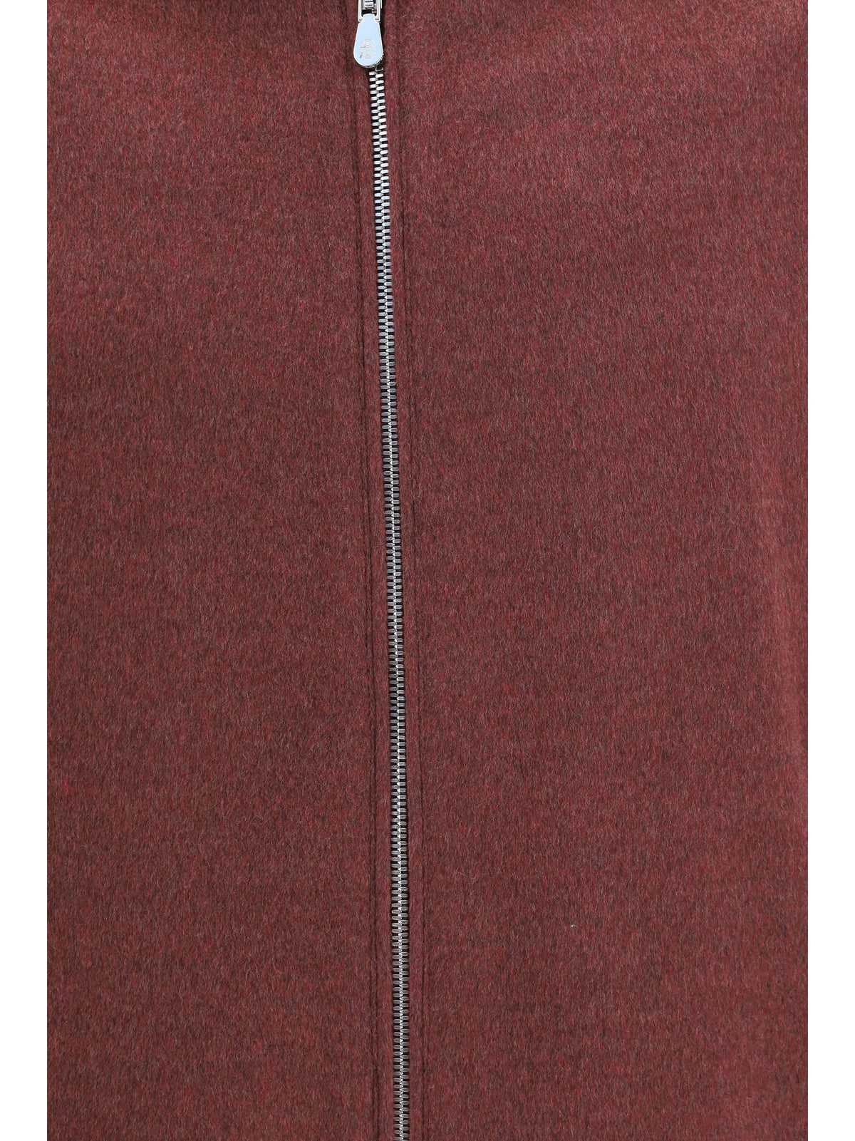 Brunello Cucinelli Wool zip Jacket with high collar - Lava