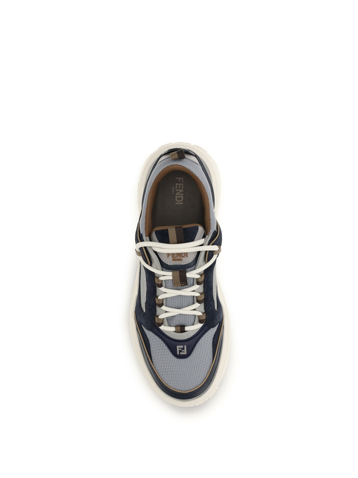 Fendi Force Sneakers - Blueb+Vap.Grey+Tabac