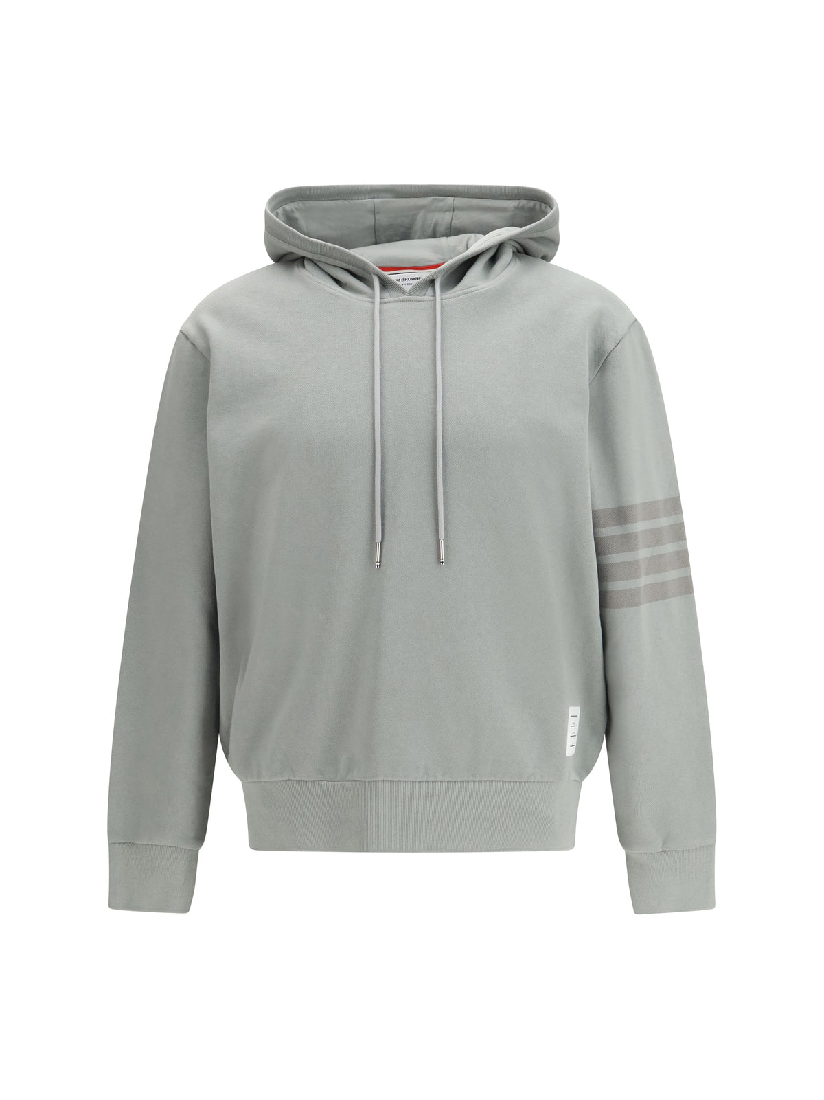 Thom Browne Cotton Hoodie - Lt Grey