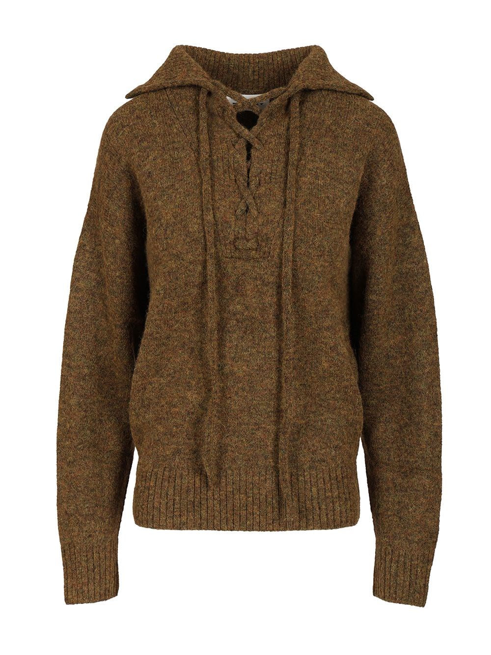 Marant Etoile "Phylia" Sweater With Laces - Brown