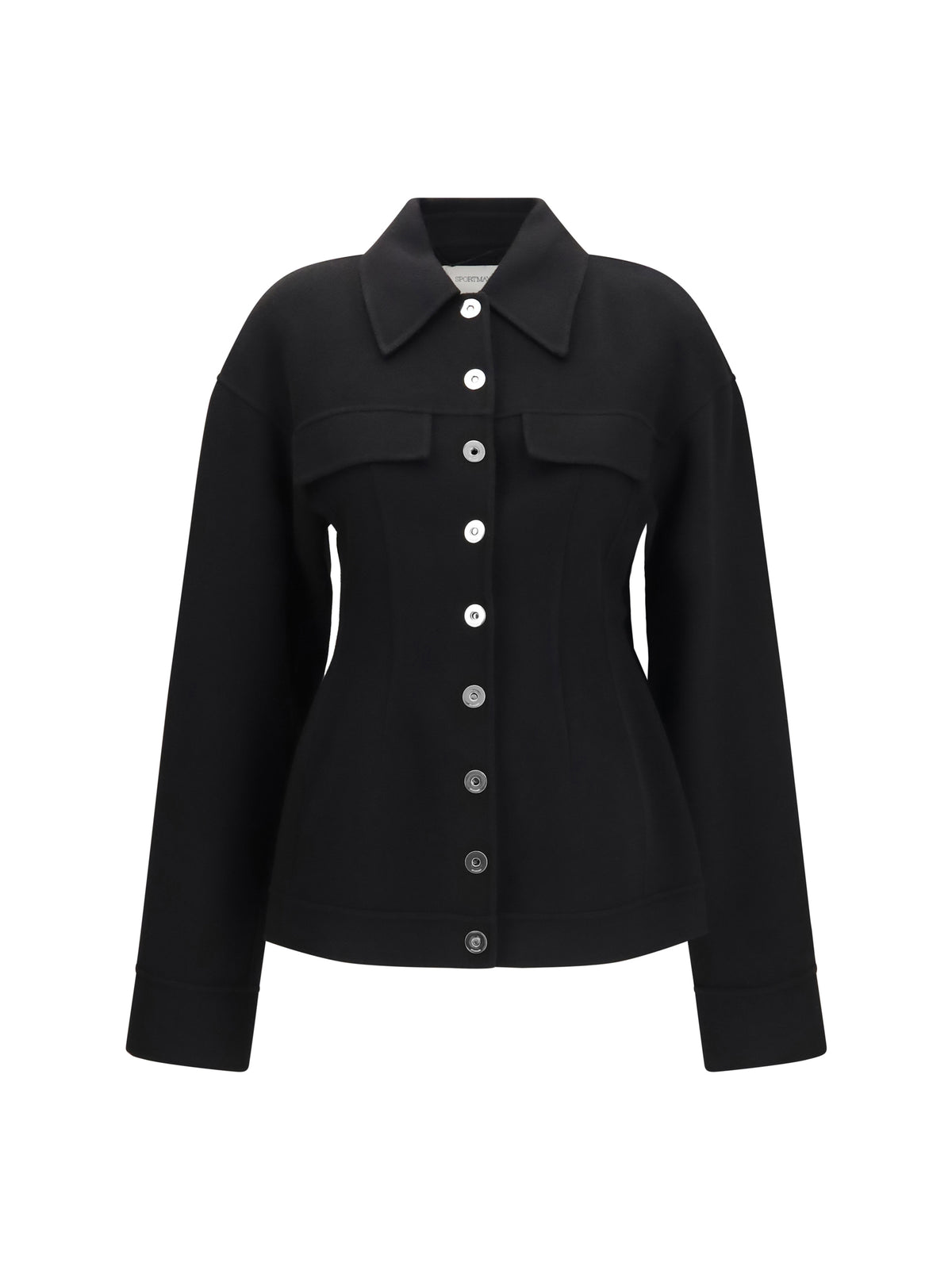 Max Mara Sportmax Arena short virgin wool Coat - Black