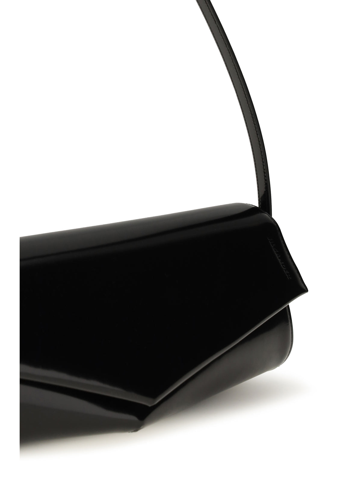 Jil Sander Kante leather Shoulder Bag - Black