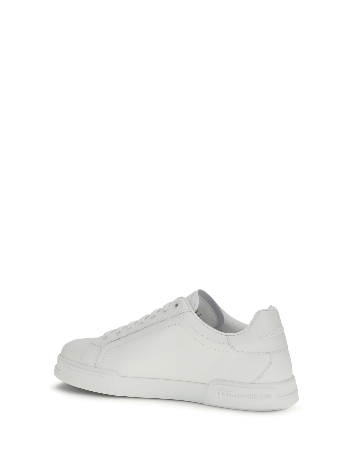Dolce & Gabbana Leather Sneakers - White Ottico