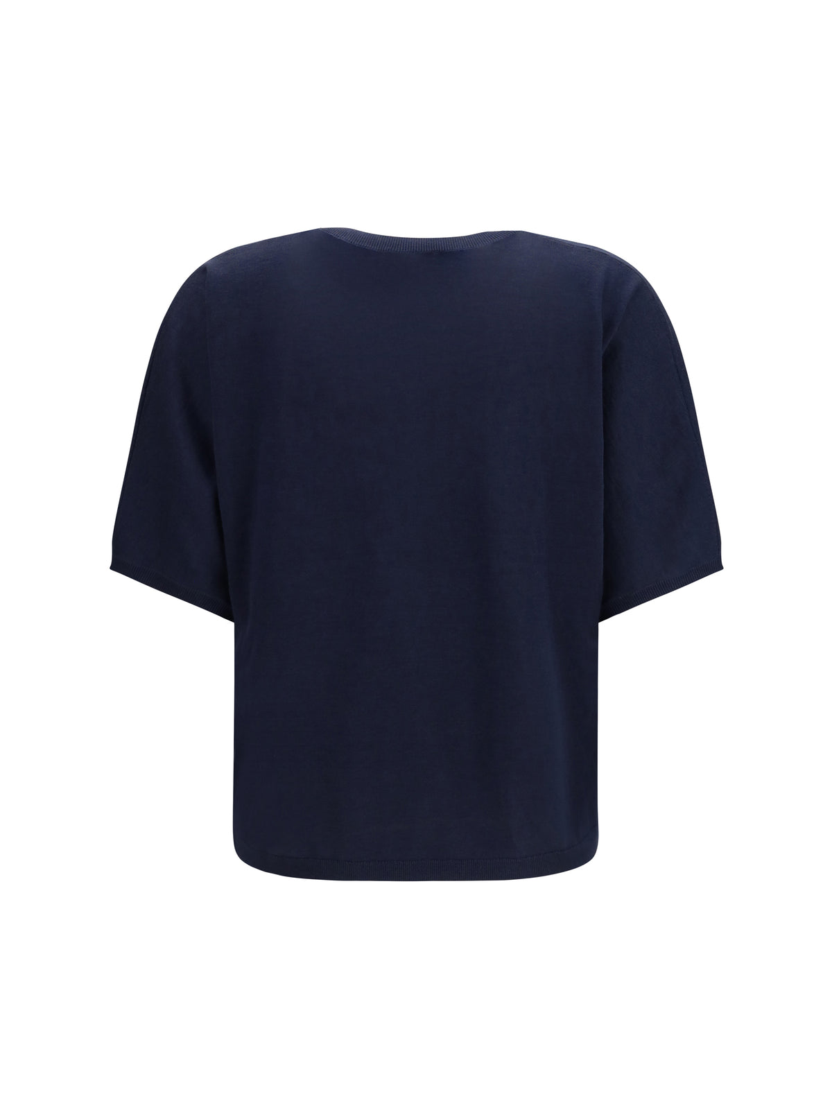 Brunello Cucinelli Short-sleeve cashmere and silk Sweater - Blue Freddo
