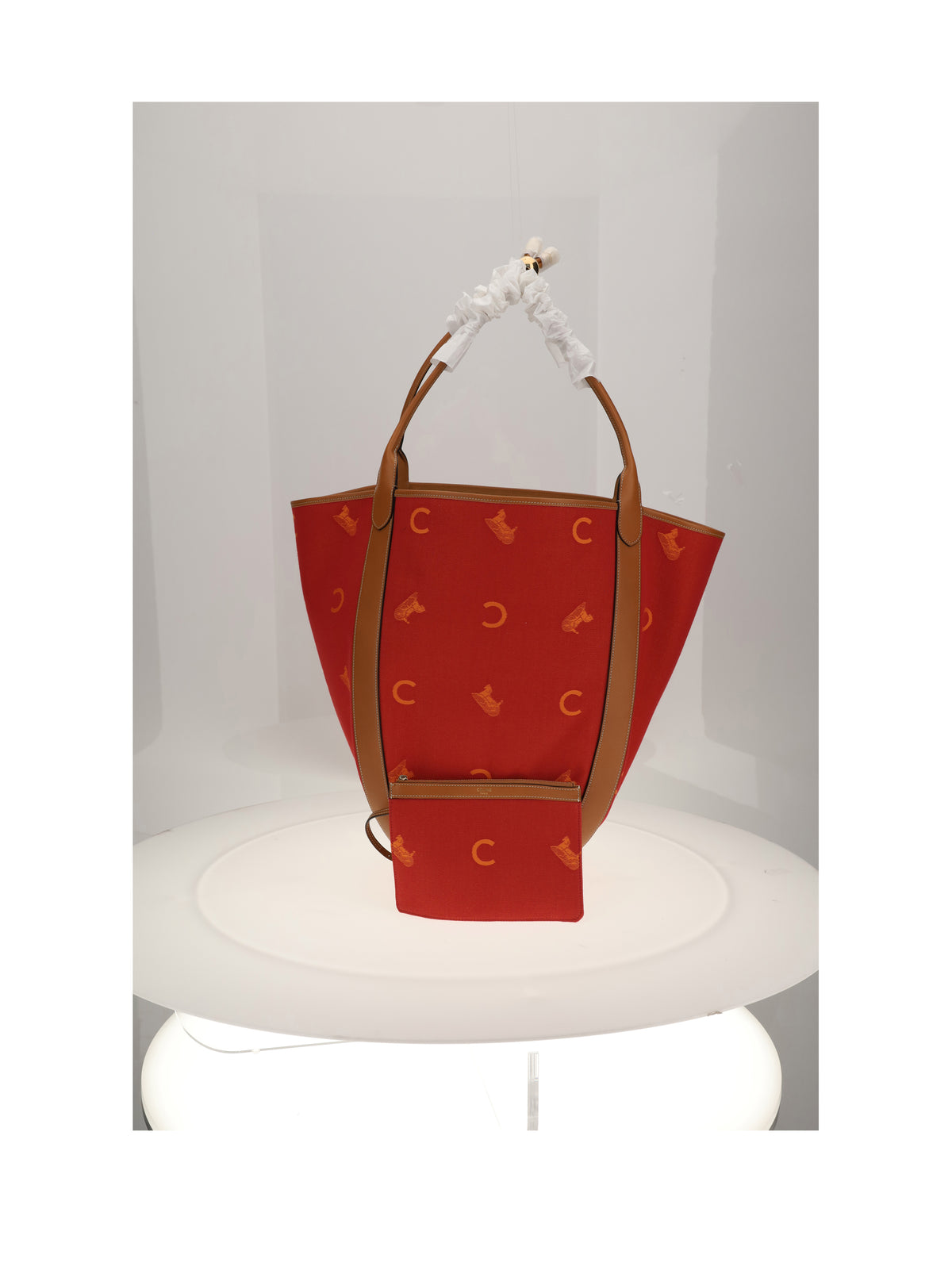 Celine LARGE DROP BUCKET - Red / Orange