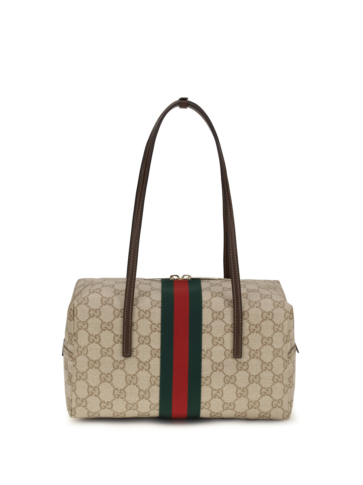 Gucci Medium Boston Melrose Shoulder Bag - Vin.San.Br/Dk.Br/Vrv