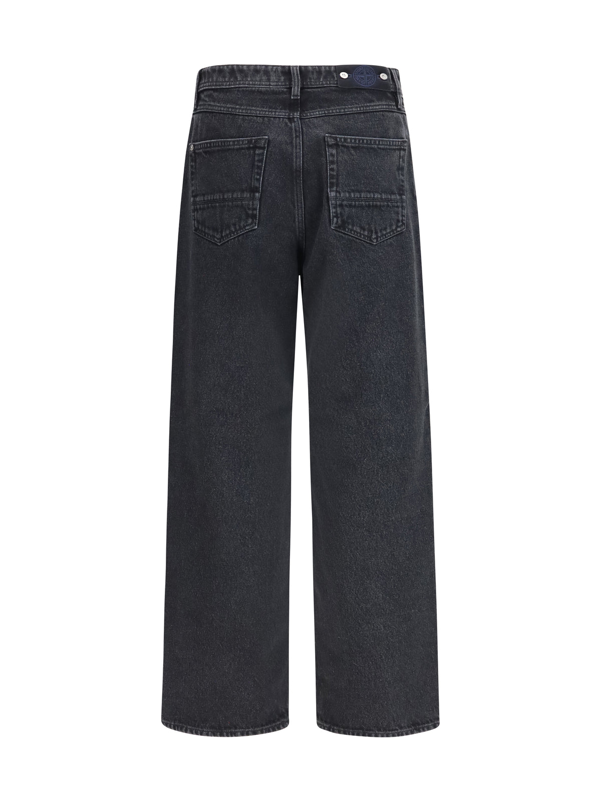 Stone Island J100006 Light Bull Denim TC Jeans - Black Medium Wash