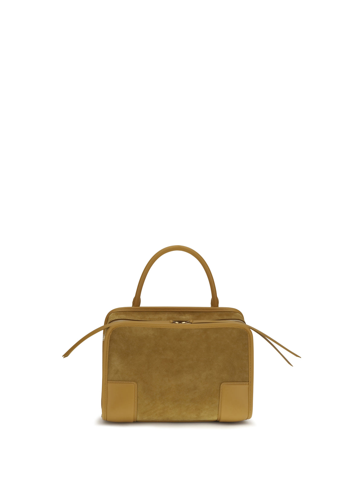 Loewe Medium Amazona 180 suede Handbag - Ochre