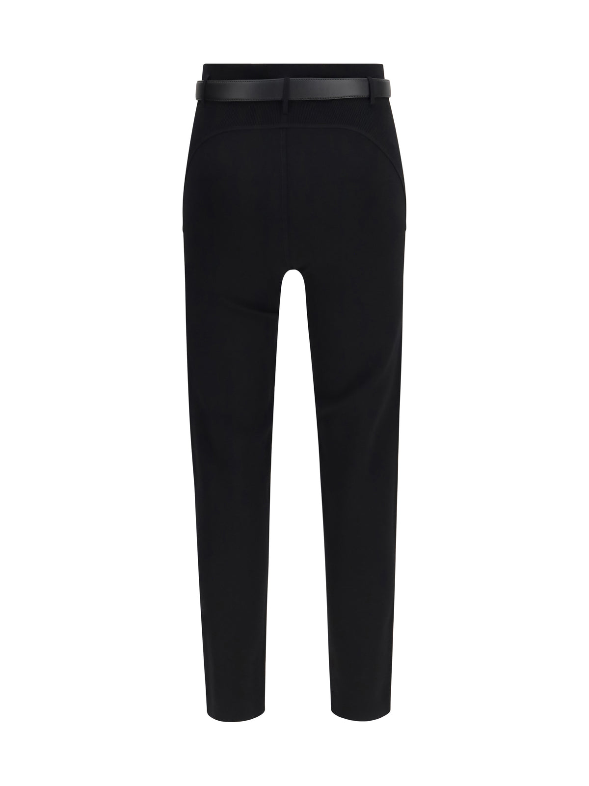 Self-Portrait Skinny Pants with belt - Black