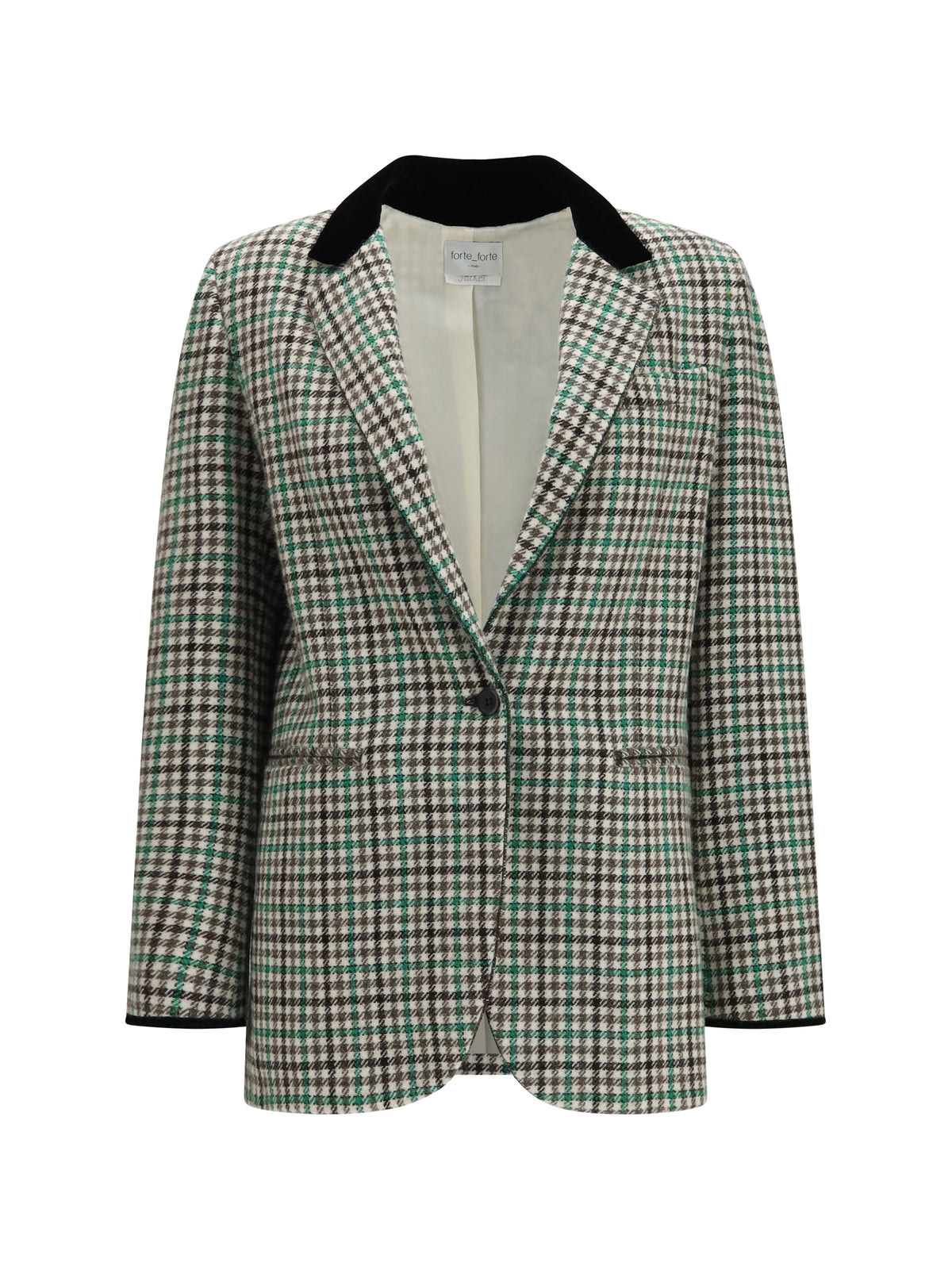 Forte_forte British Check Jacket - Royal