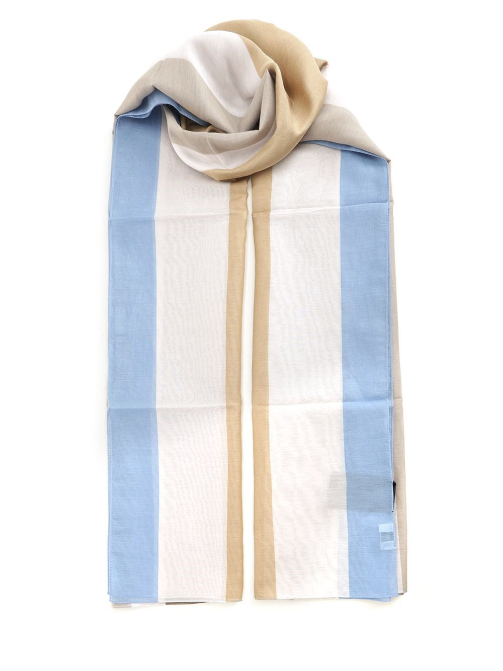 Saint Laurent Cotton And Silk Scarf - Multi