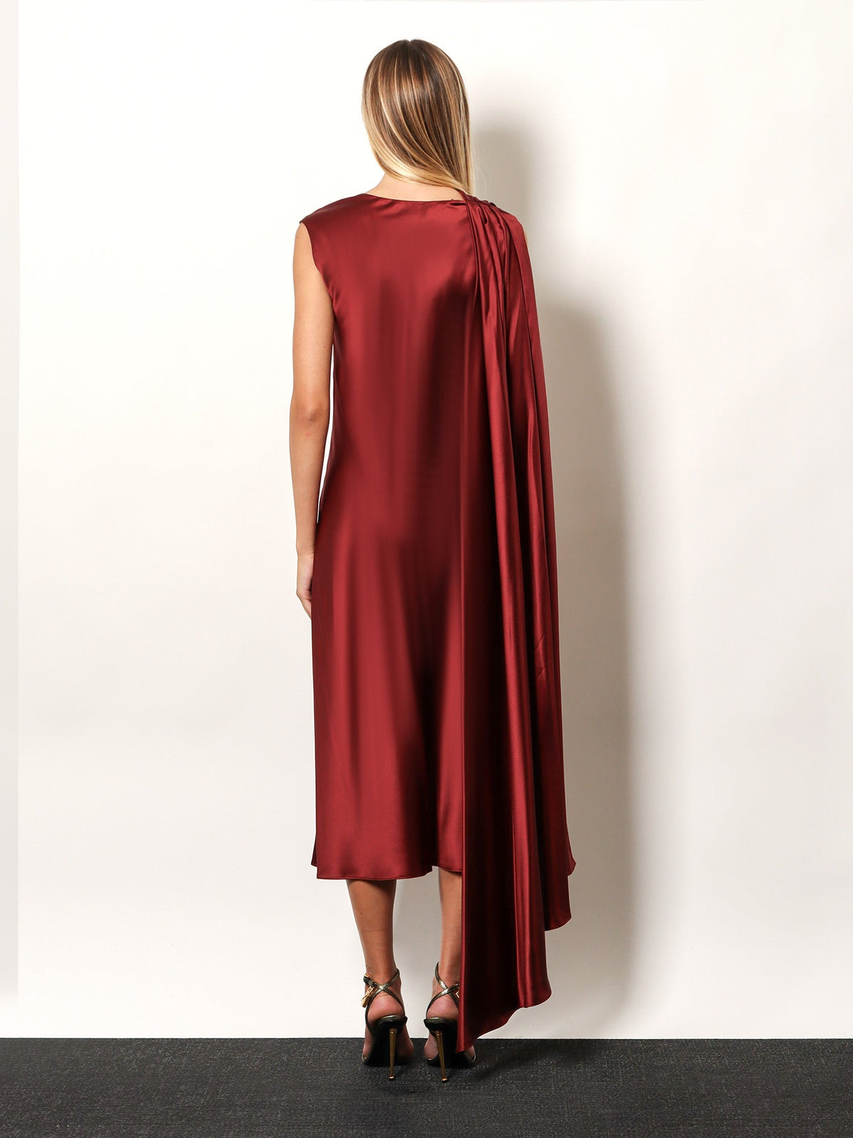 Max Mara Edolo silk dress - Lampone