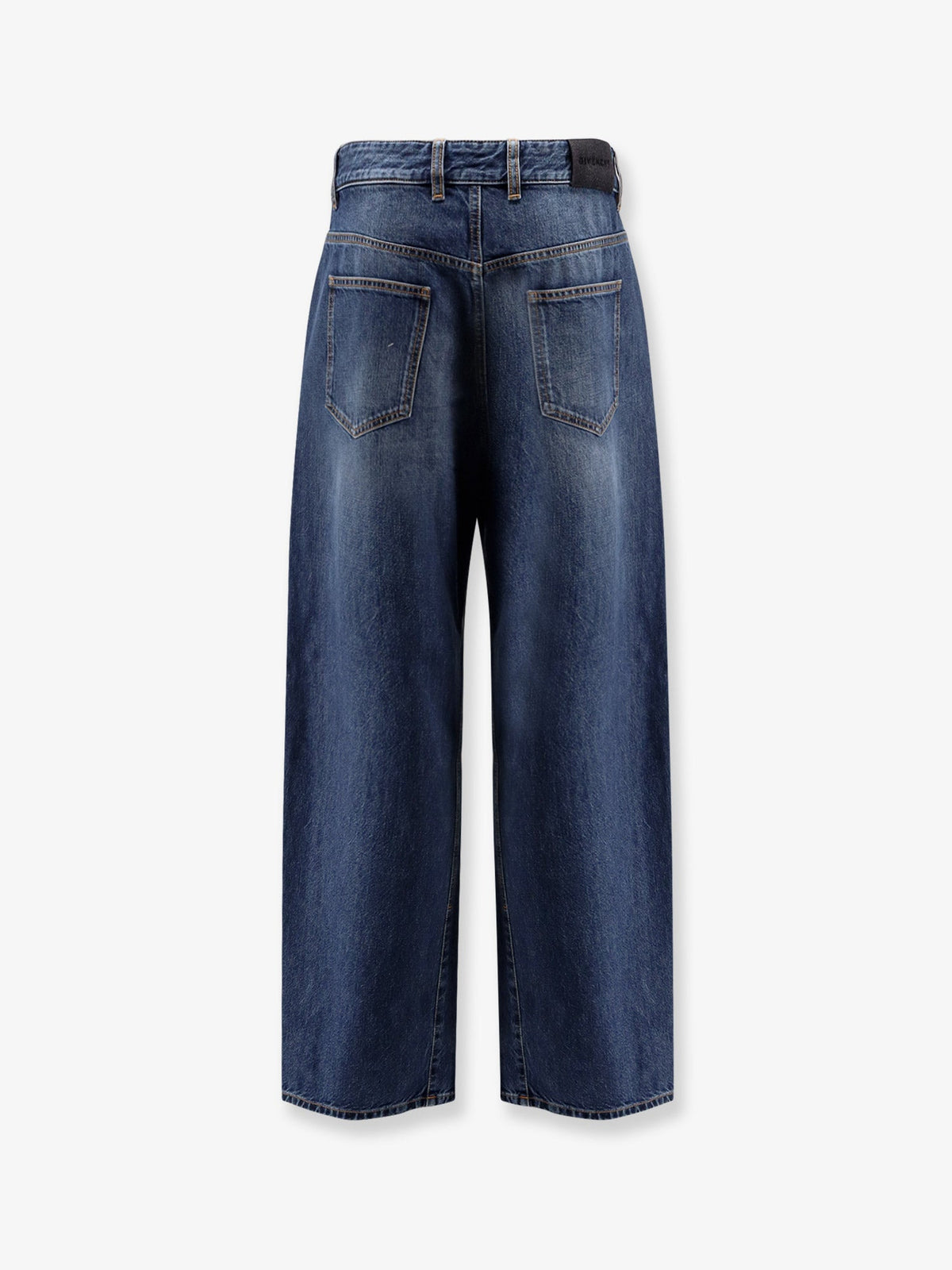 Givenchy Twisted stone-washed denim jeans - Dark Blue