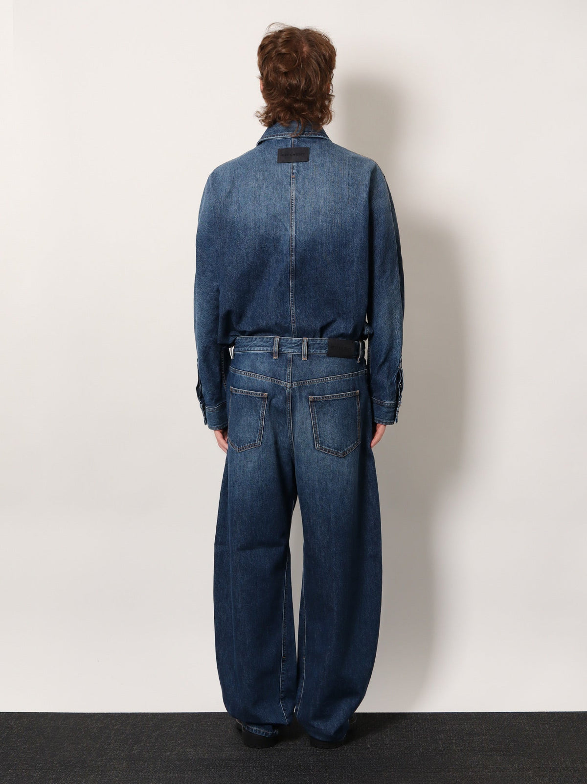 Givenchy Twisted stone-washed denim jeans - Dark Blue