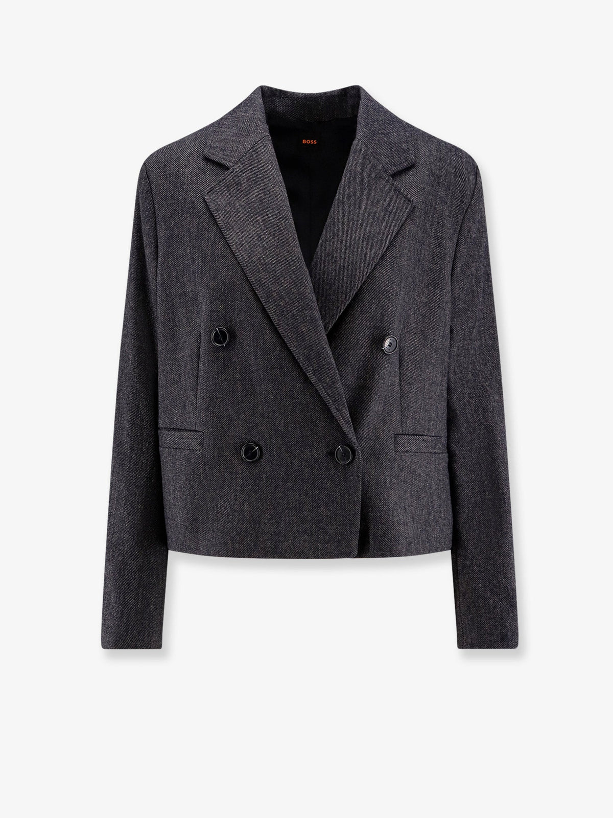 Boss Jafleni double-breasted wool blend blazer - Dark Blue