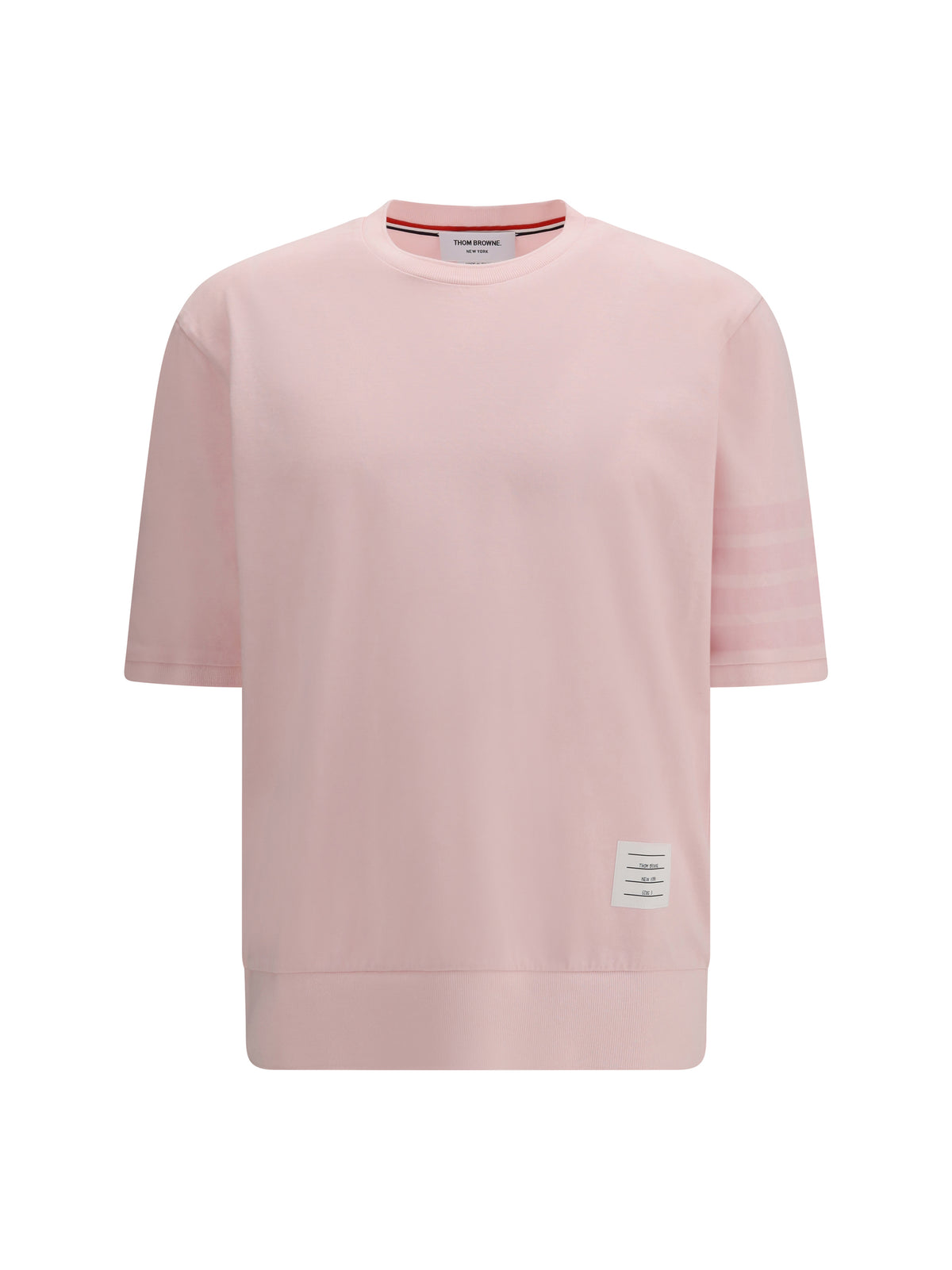 Thom Browne 4-Bar cotton jersey T-shirt - Lt Pink