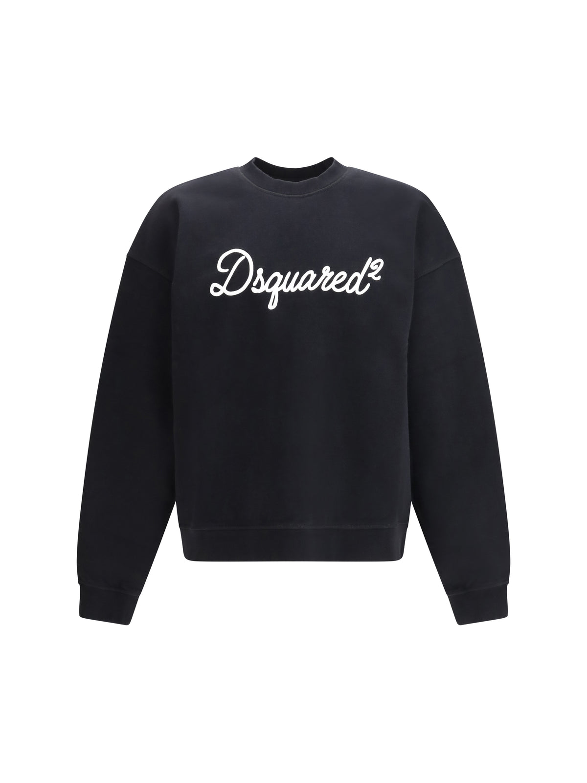 Dsquared2 Cotton crewneck Sweatshirt with logo - Black