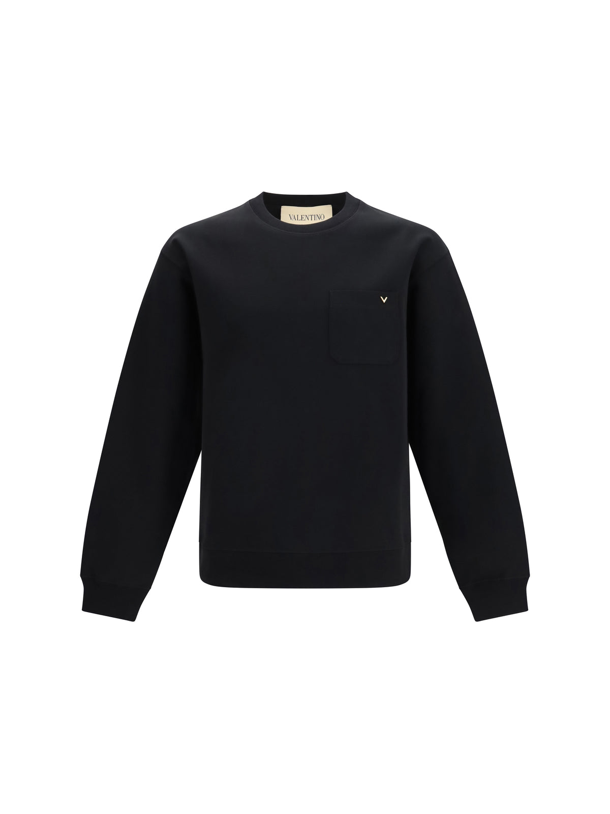 Valentino Sweatshirt with pocket and VLogo - Black