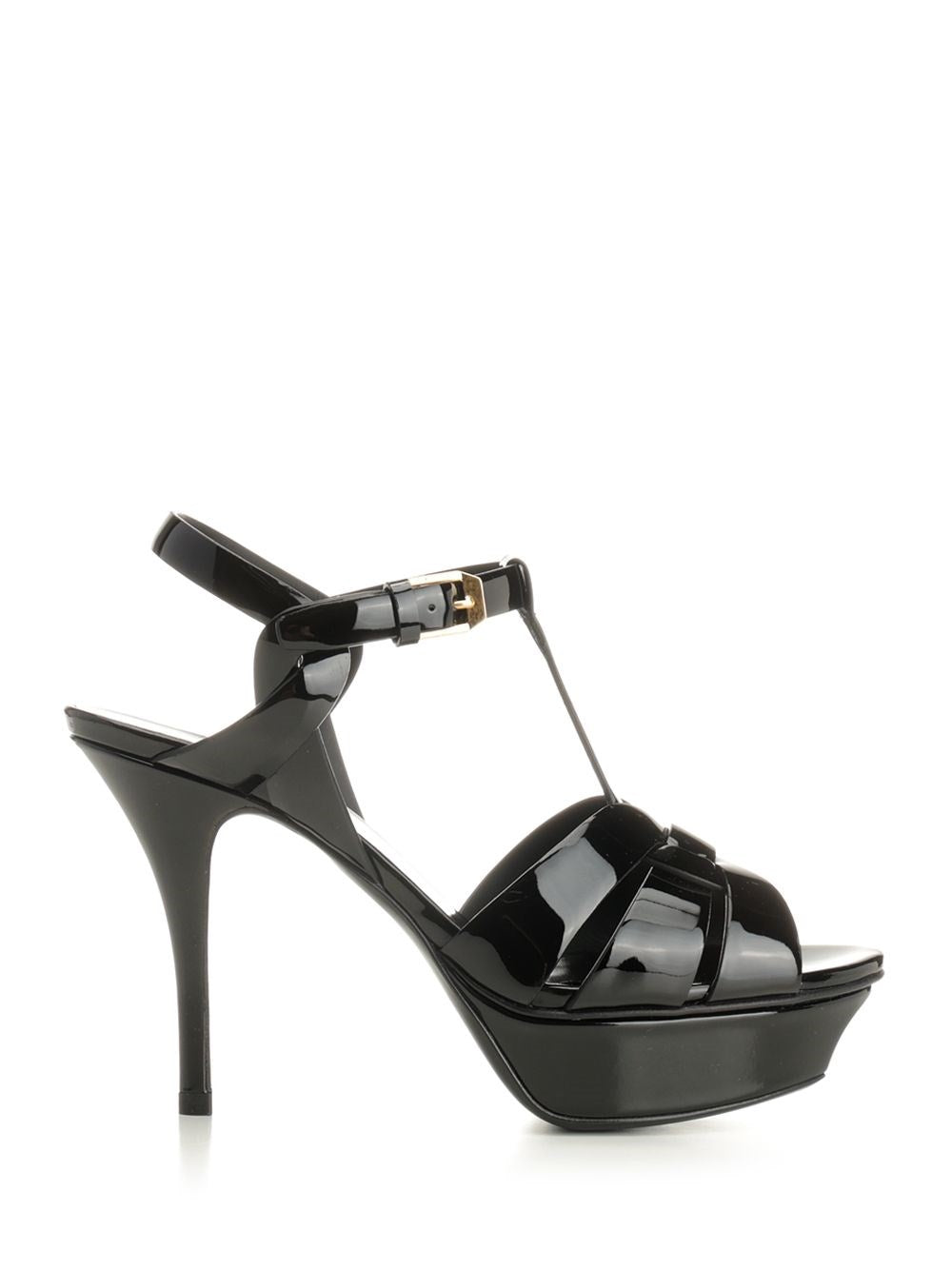 Saint Laurent "Tribute" Platform Sandals - Black