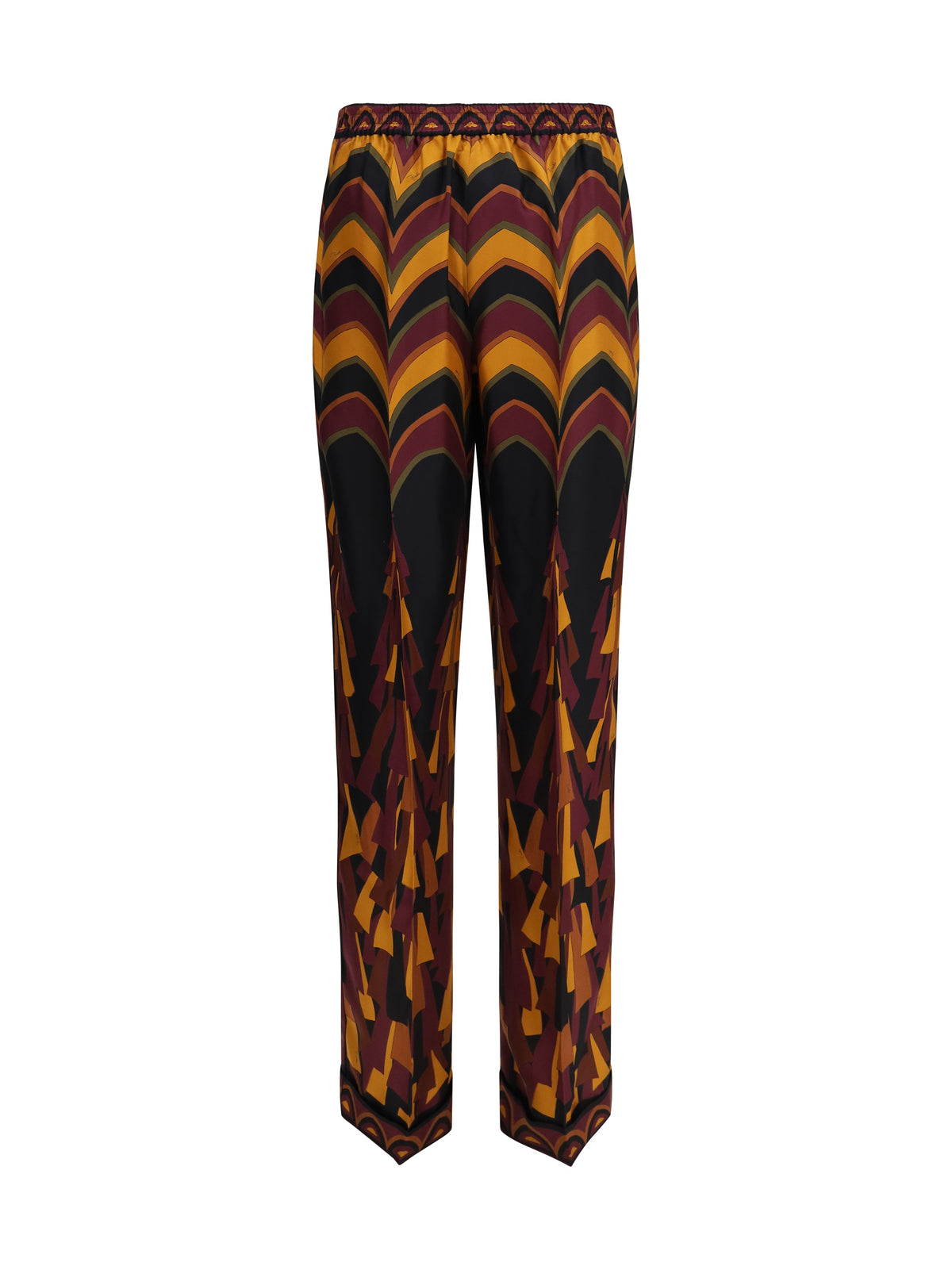 Pucci Silk Pants - Burgundy Gold