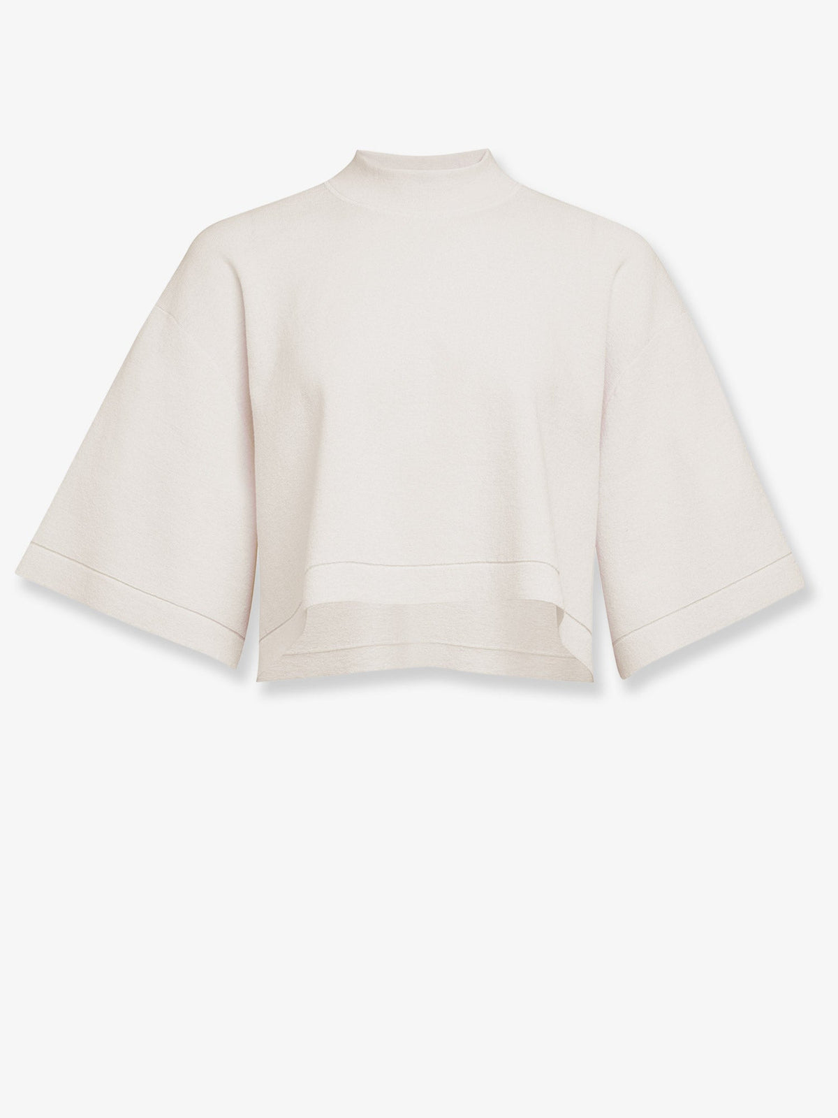 Alaïa Cropped cotton blend top - Blanc