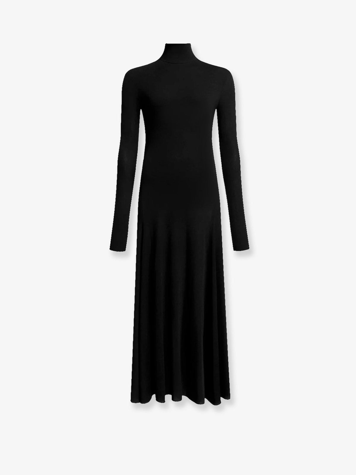 Alaïa Viscose long Heart Dress - Noir Alaia