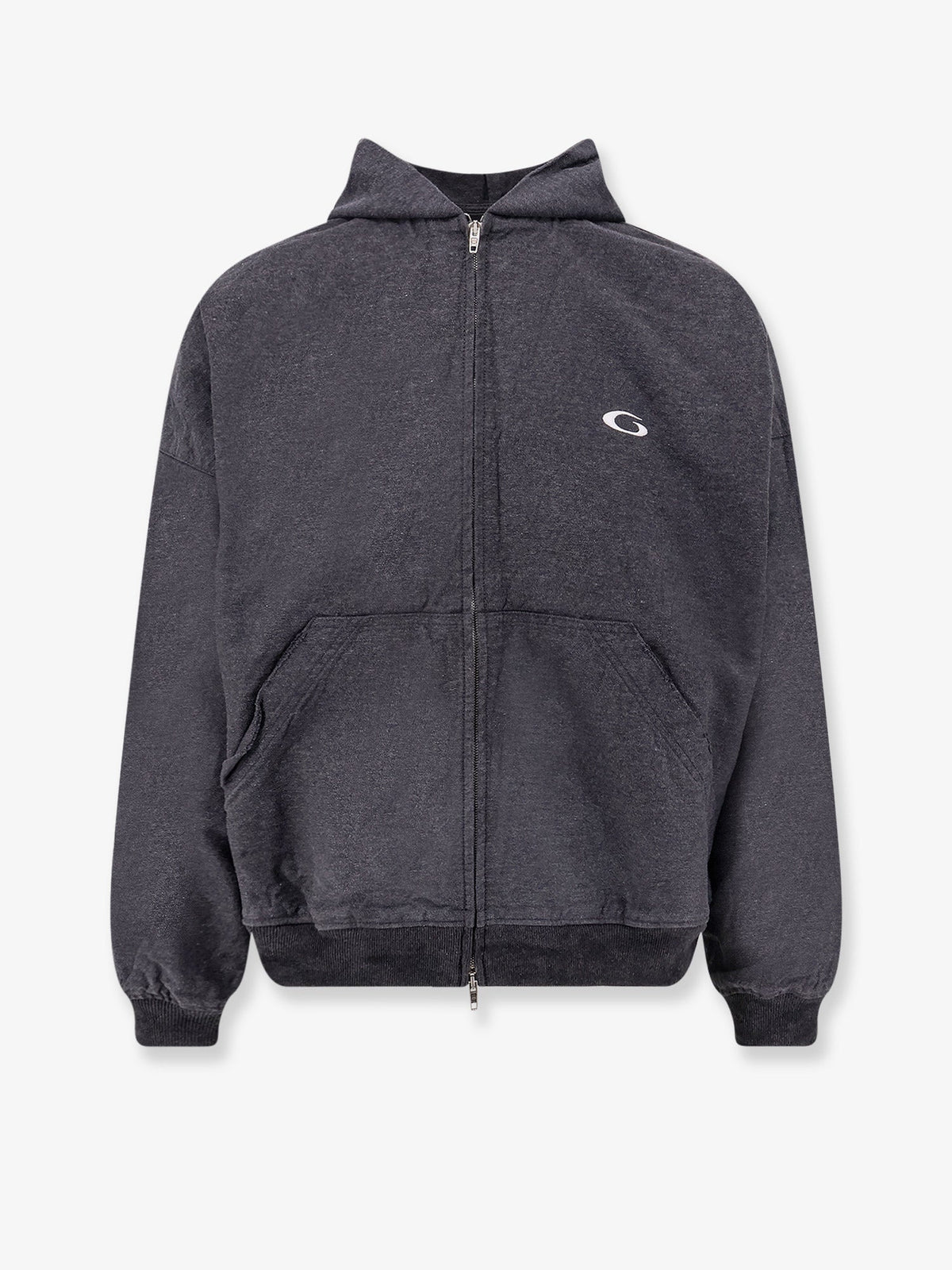 Balenciaga Tromphe L'oeil cotton sweatshirt - Anthracite
