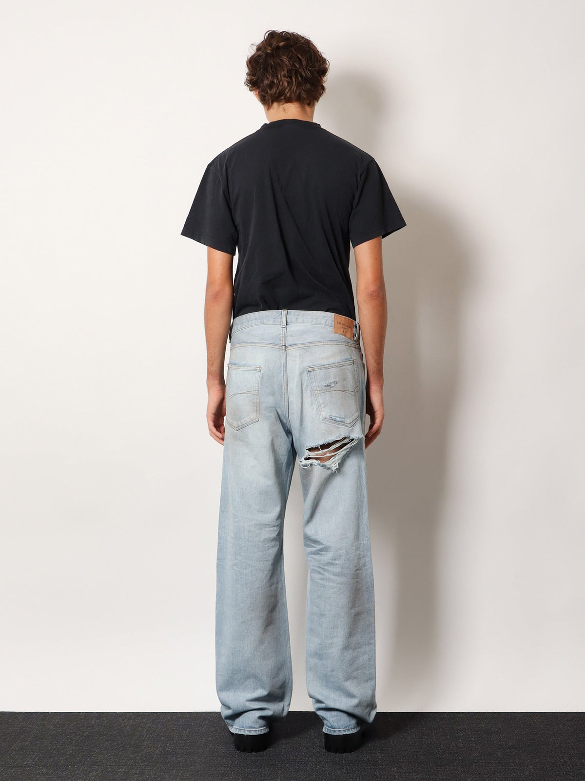 Balenciaga Distressed Jeans - Light Blue