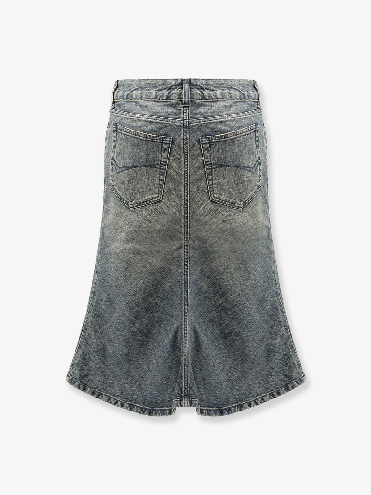 Balenciaga Denim Midi Skirt - Blue