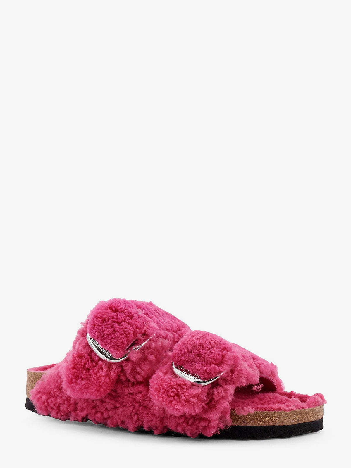Birkenstock Arizona Big Buckle Teddy River teddy sandals - Teddy Fuchsia Tulip