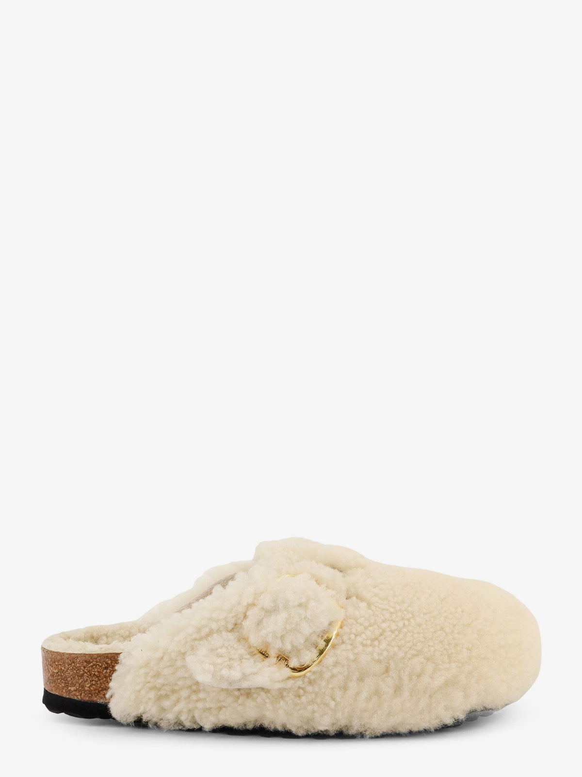 Birkenstock Boston Big Buckle Shearling mule - Teddy Eggshell