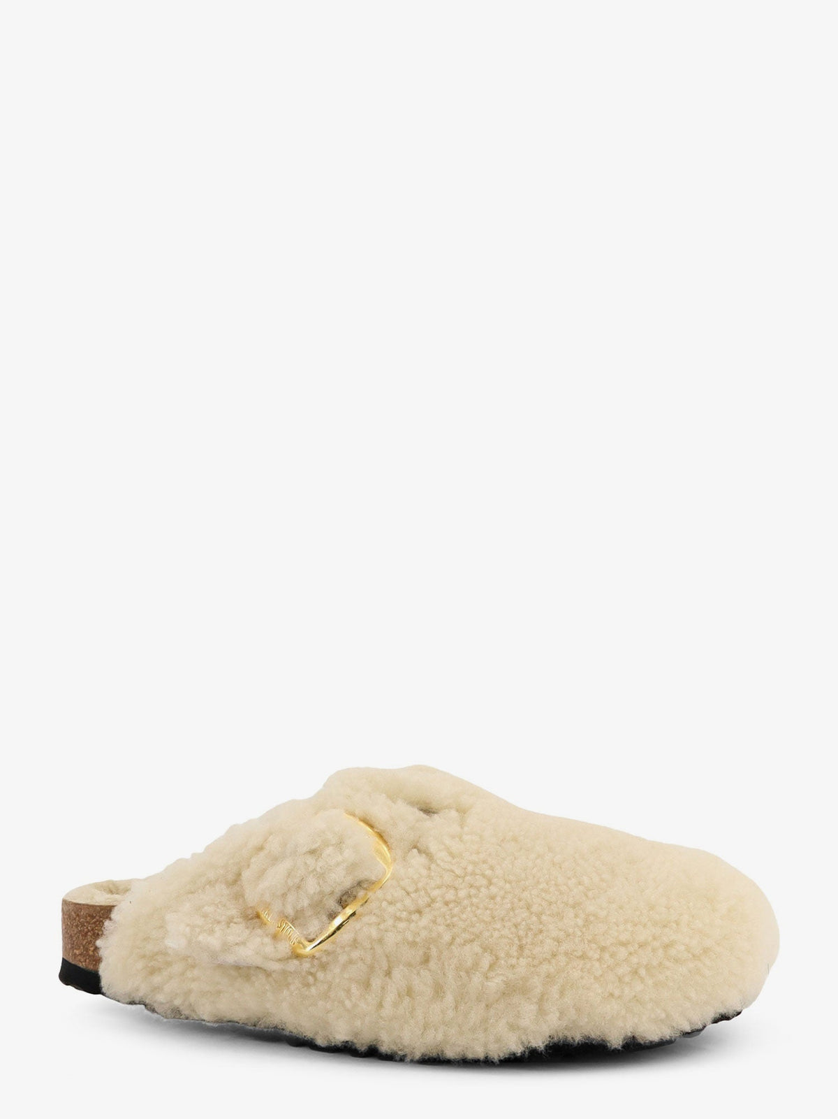 Birkenstock Boston Big Buckle Shearling mule - Teddy Eggshell