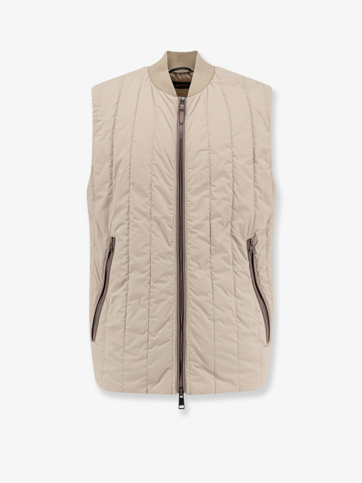 Boss Nylon sleeveless jacket - Dark Beige