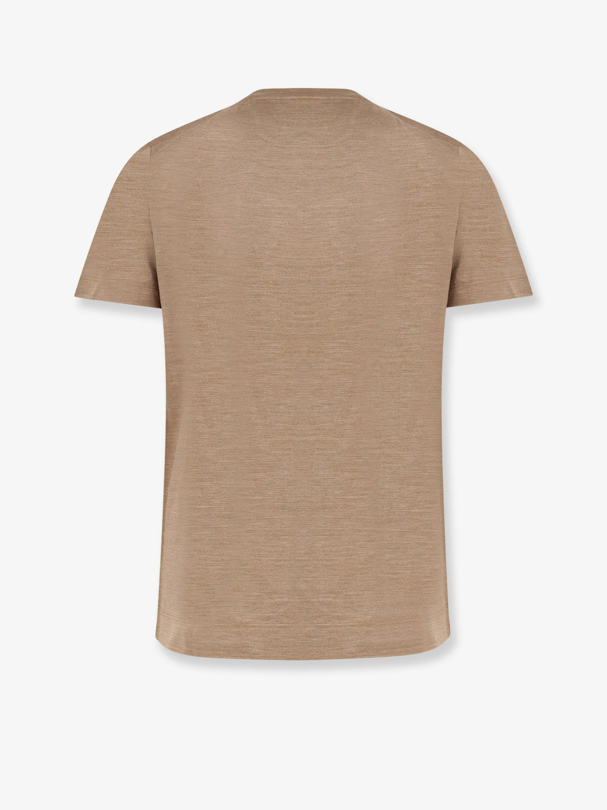 Boss Cotton and silk T-shirt - Medium Brown
