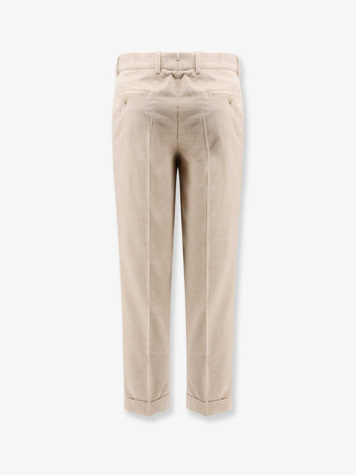 Boss Peet Pleat corduroy trousers - Open Beige
