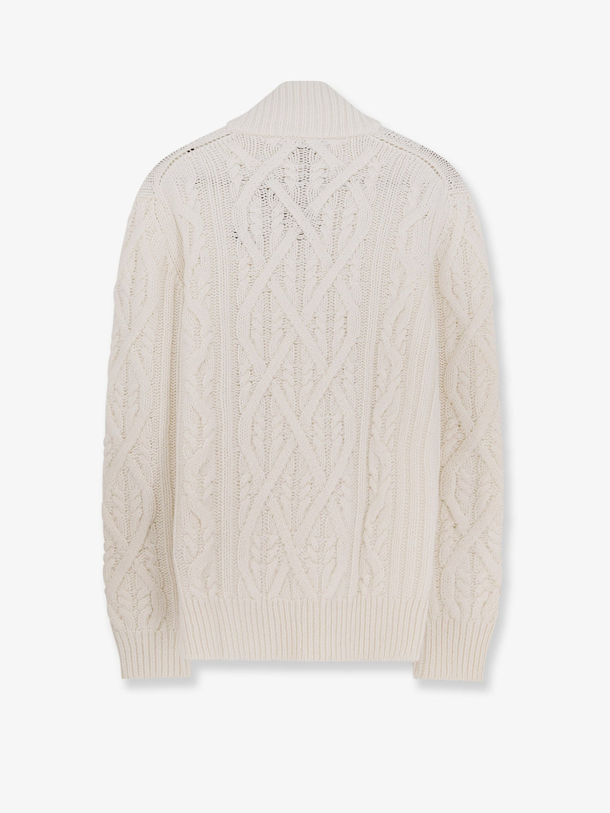 Boss Harpreno virgin wool and cashmere sweater - Open White