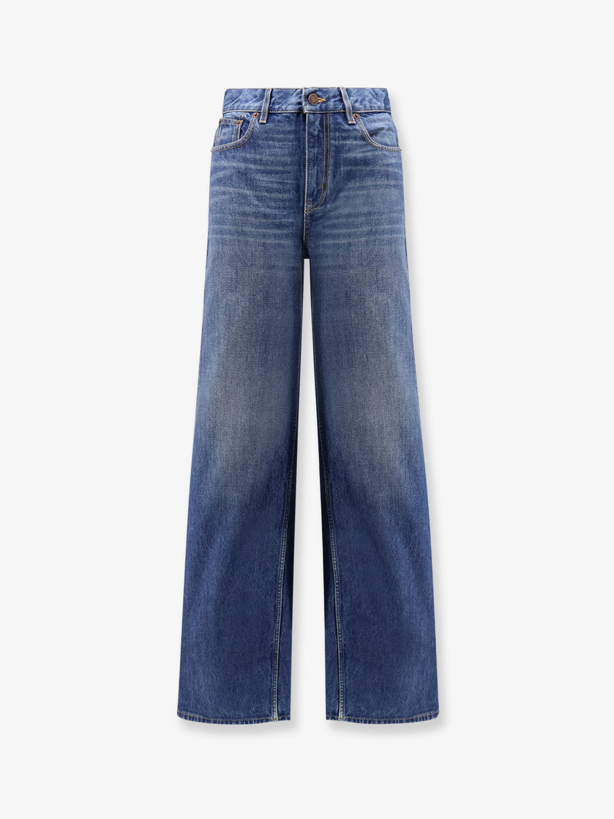 Chloé Jeans with leather logo tag - Hazyblue