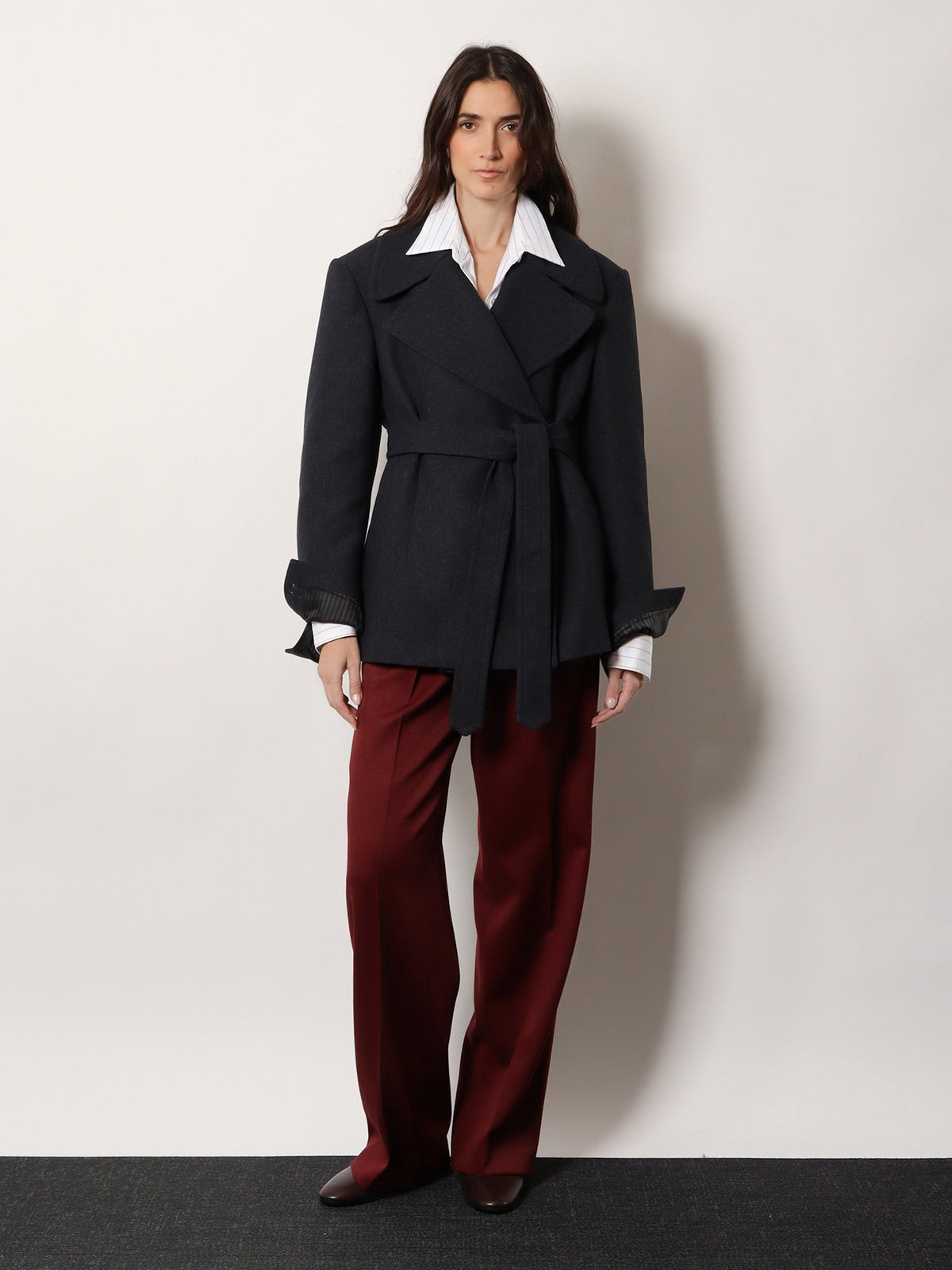 Dries Van Noten Portias wool trousers - Brique