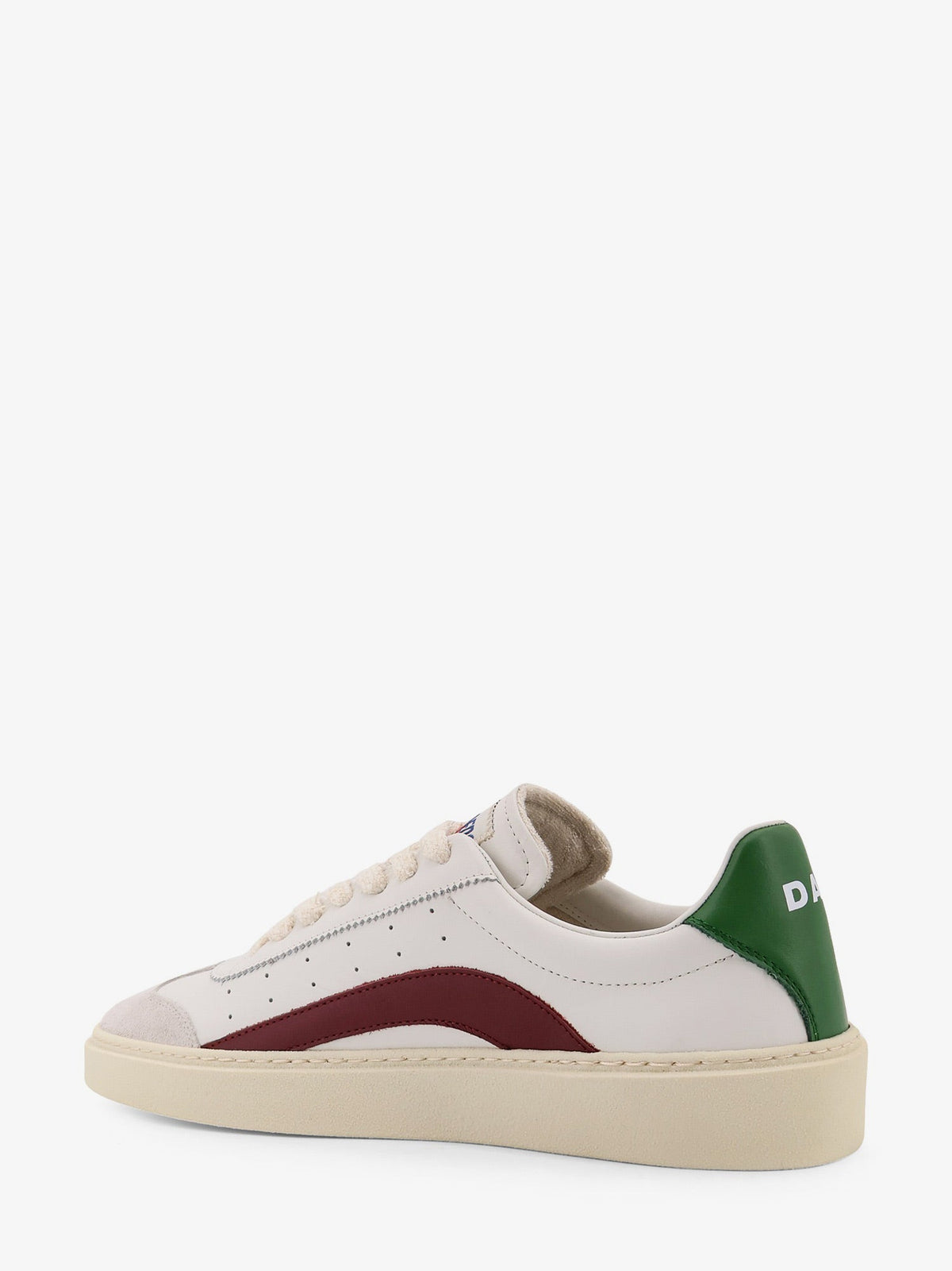 Dsquared2 Rider leather low-top sneakers - Panna Vino Smeraldo