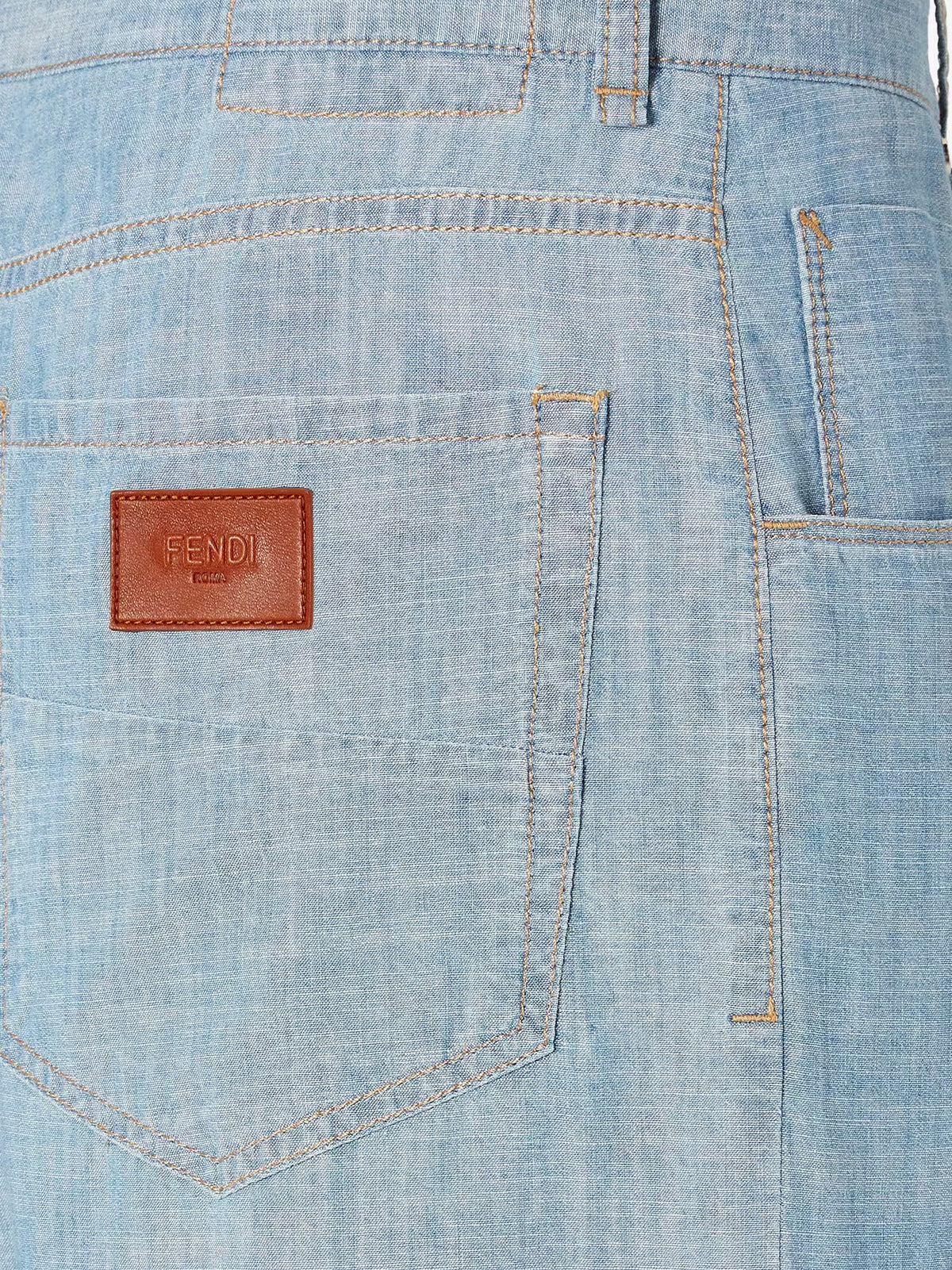 Fendi High waist jeans - Blu Chiaro