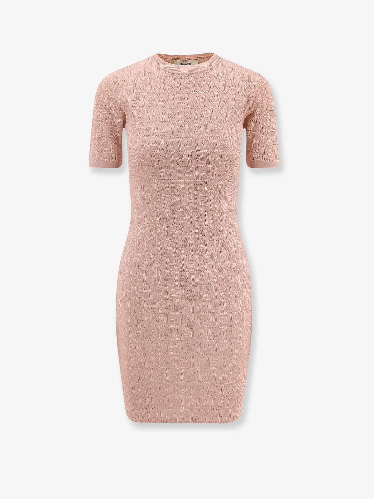 Fendi FF cotton and viscose dress - Pink Salt-25