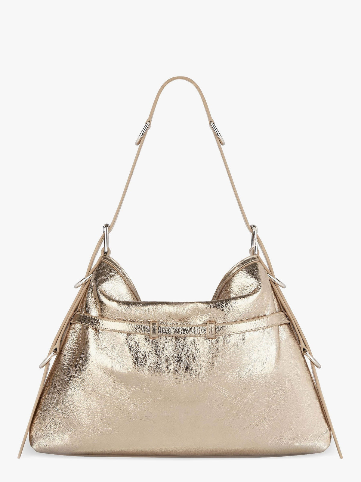 Givenchy Voyou metallized leather shoulder bag - Oro