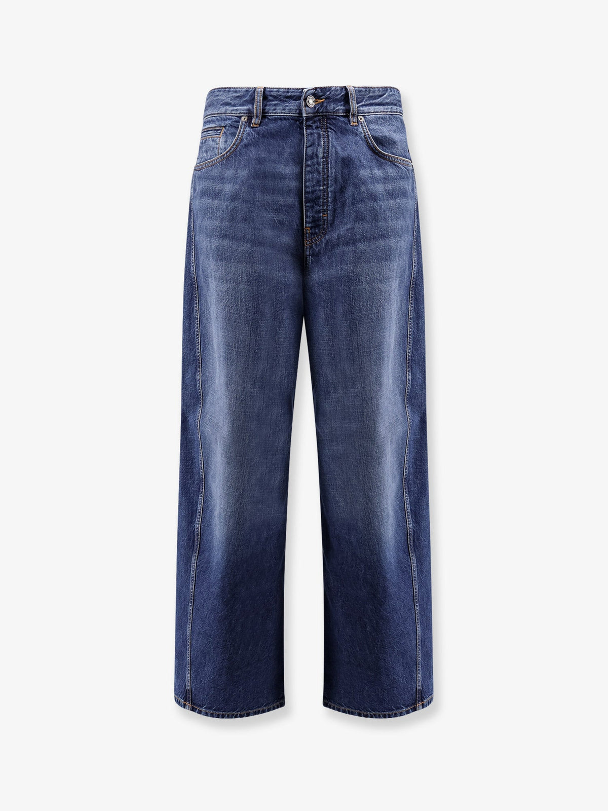 Givenchy Twisted stone-washed denim jeans - Dark Blue