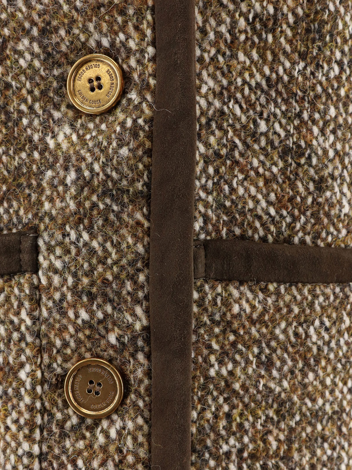 Golden Goose Deluxe Brand Boxy Fit wool blend blazer - Turkish Coffee