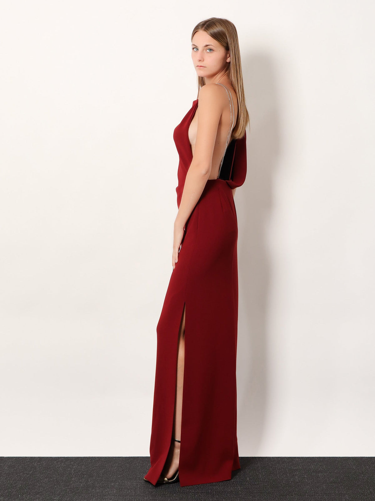 Max Mara Pentola long dress - Lampone