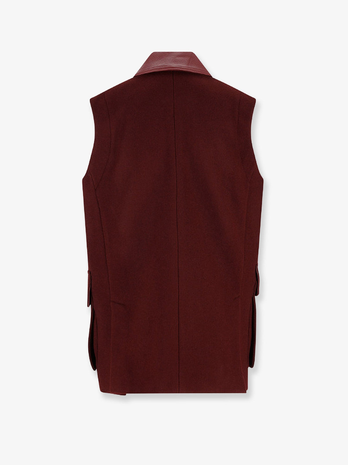 Max Mara Aeroso wool, alpaca and cashmere sleeveless coat - Ciliegia