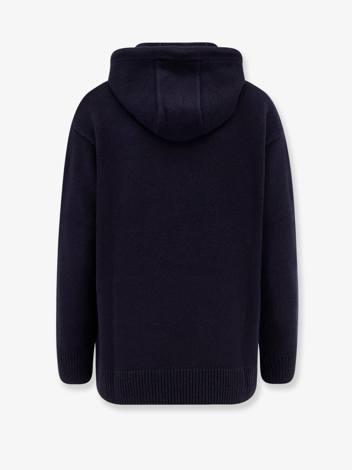 Max Mara Liana cashmere and wool hooded sweater - Blu Marino