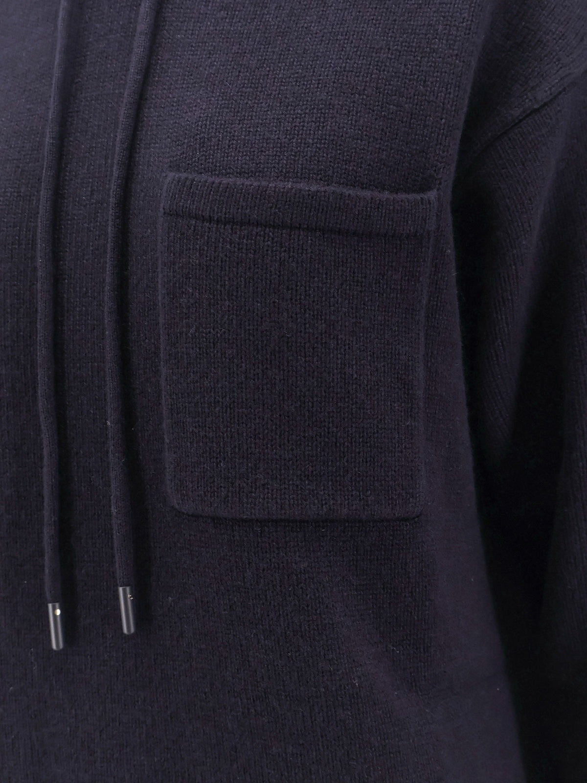 Max Mara Liana cashmere and wool hooded sweater - Blu Marino